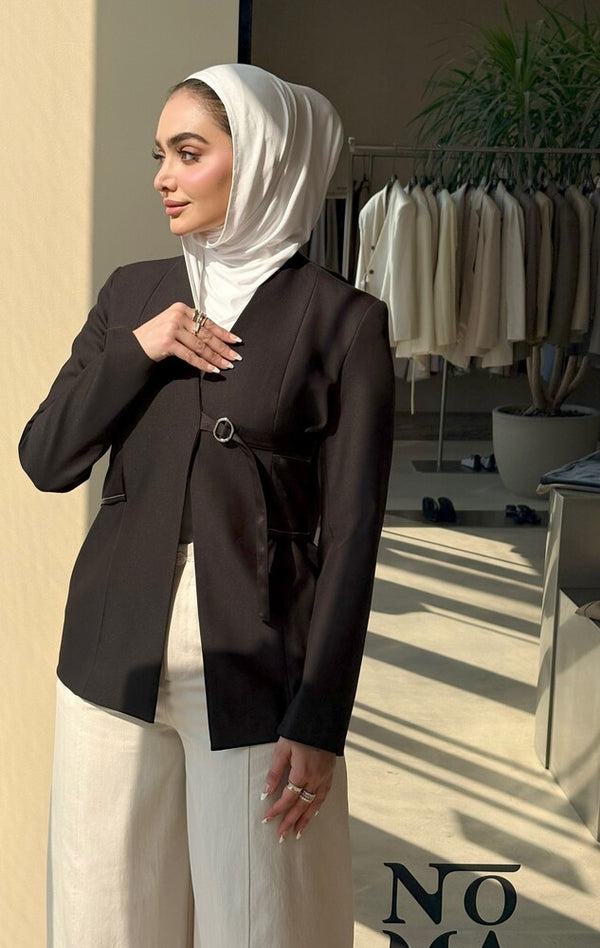 Side Buckle Closure Blazer