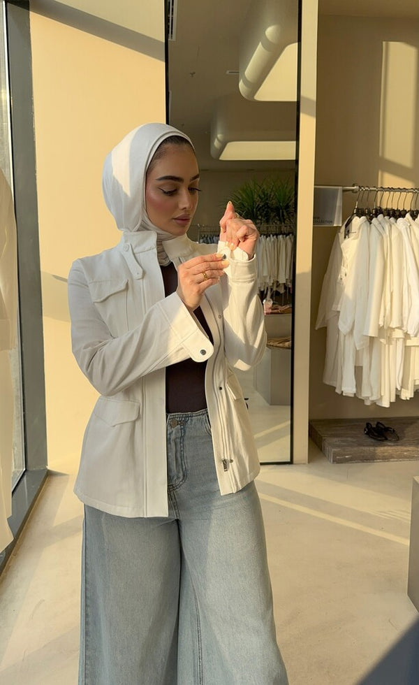 4 Pockets Drawstringed Blazer