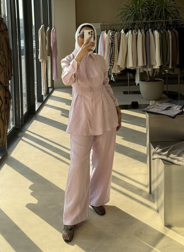 Peplum Hem Shirt & Pants
