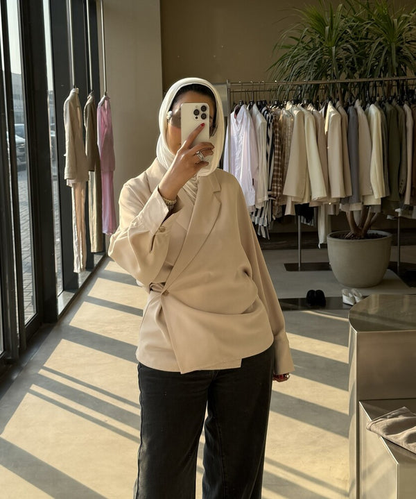 Batwing Sleeves Blazer