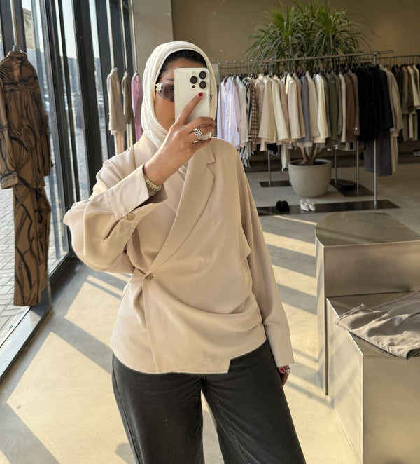Batwing Sleeves Blazer