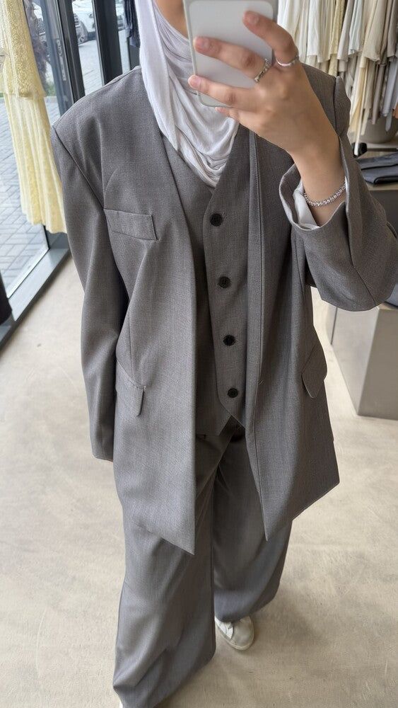 Casual V-neck Wrap Suit Set