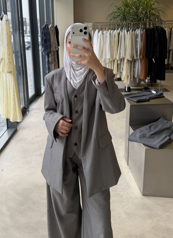 Casual V-neck Wrap Suit Set