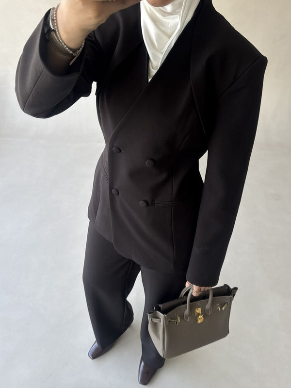 Drape Blazer Set