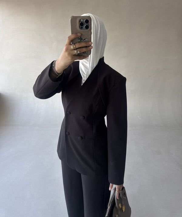 Drape Blazer Set