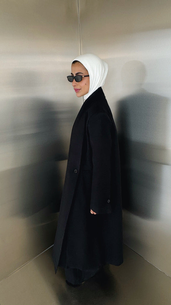 Wrap Belted Coat Pants Set