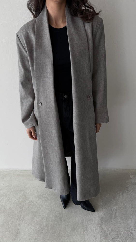 2 Side Buttoned Belted Coat