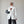 Single Button Splicing Pleating Blazer بليزر