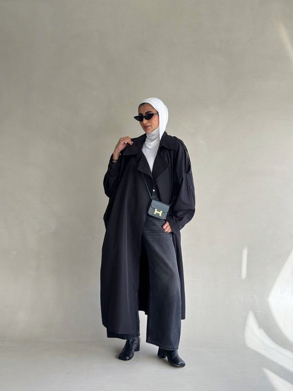 Loose-fitting Light Trench Coat