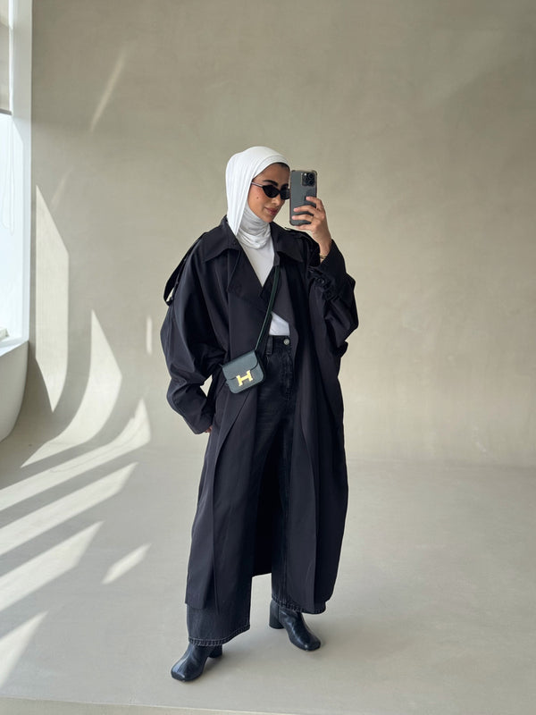 Loose-fitting Light Trench Coat