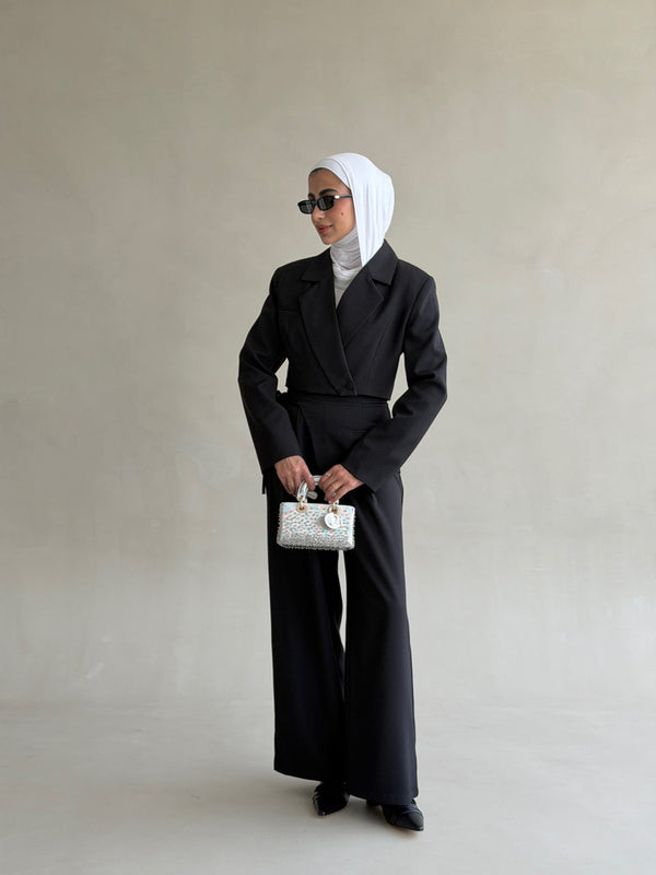 Waist-length Blazer Set
