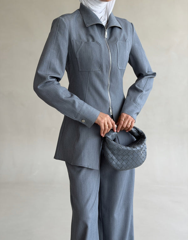 Front Slit-zip Set