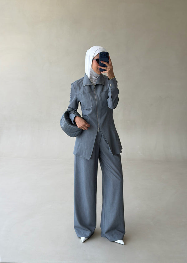 Front Slit-zip Set