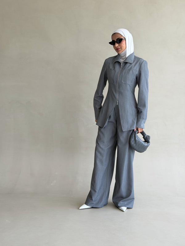 Front Slit-zip Set
