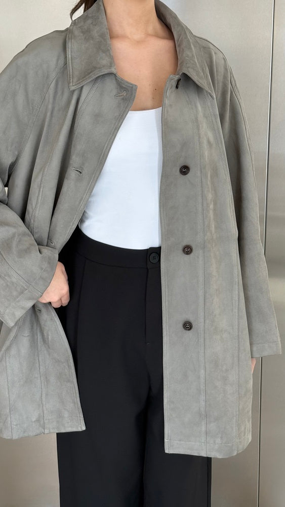 Suede Jacket 4 Buttons