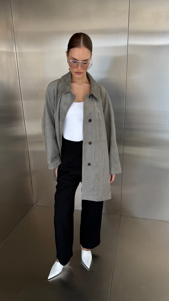 Suede Jacket 4 Buttons