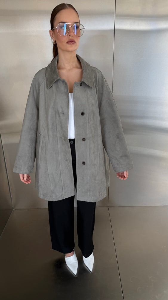 Suede Jacket 4 Buttons