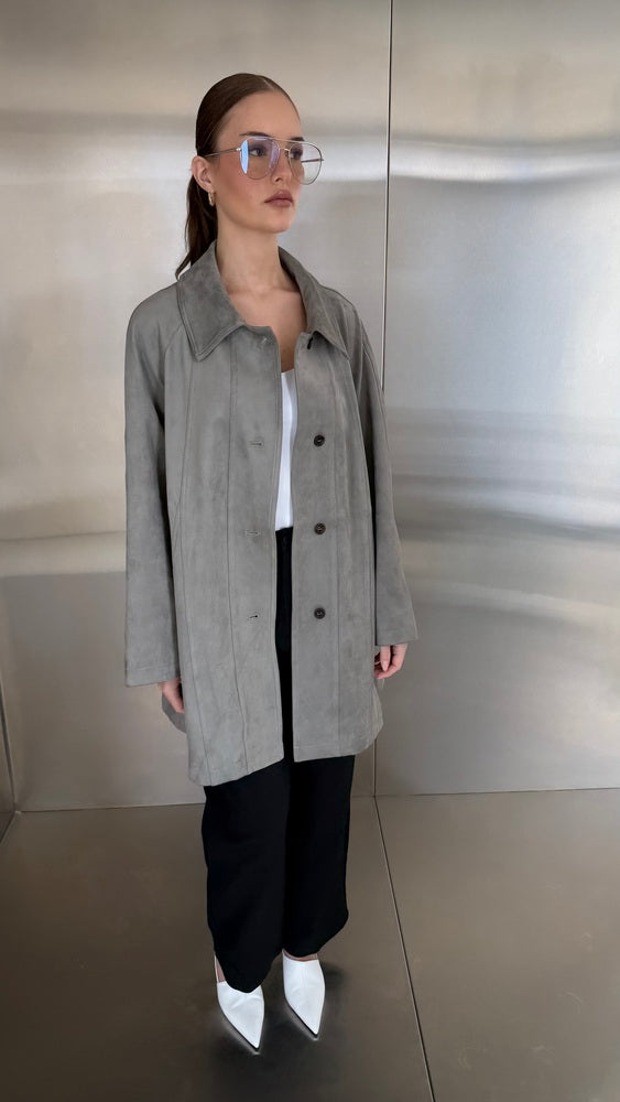 Suede Jacket 4 Buttons