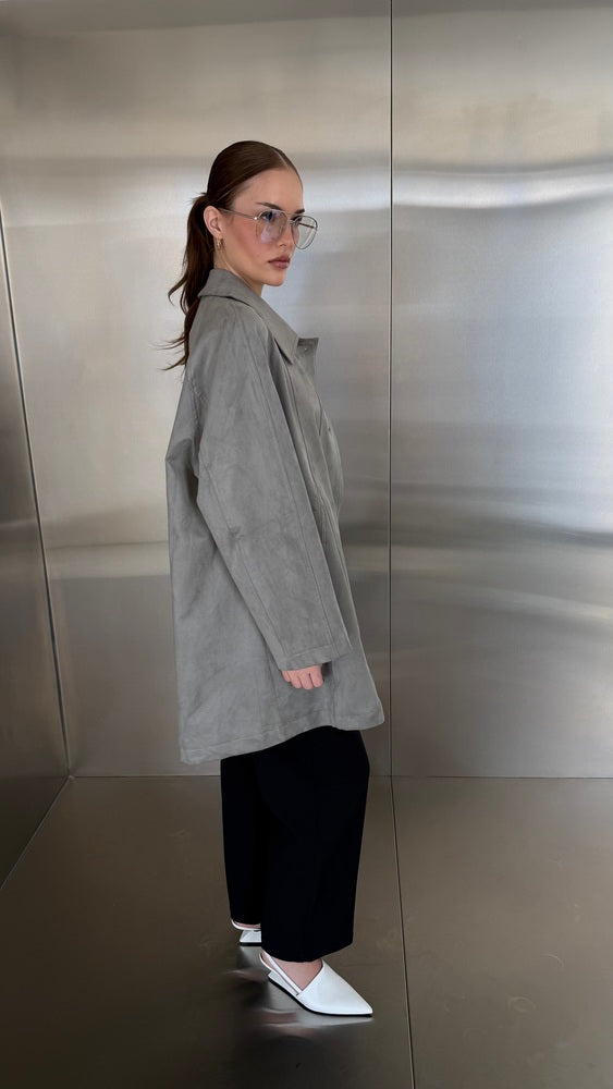 Suede Jacket 4 Buttons