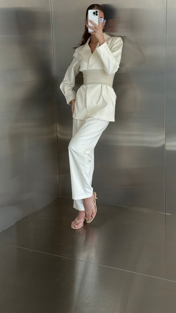 2PC Set w/ Leather Belt
