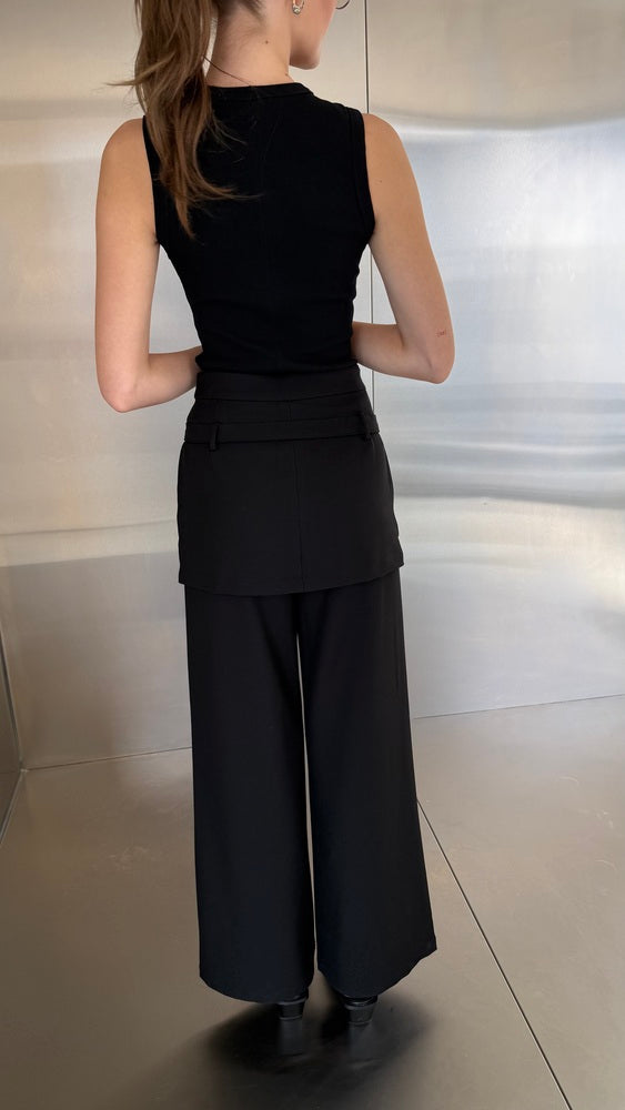 2-in1 Trouser Skirt w/ Belt