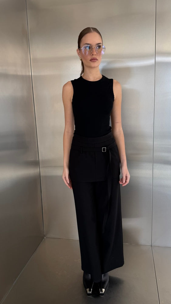 2-in1 Trouser Skirt w/ Belt