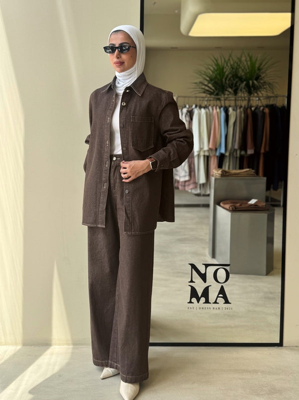 Single Pocket Denim Set