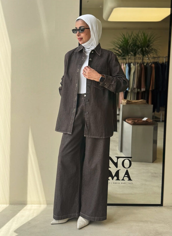Single Pocket Denim Set