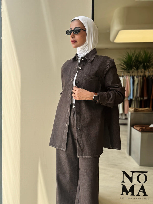 Single Pocket Denim Set