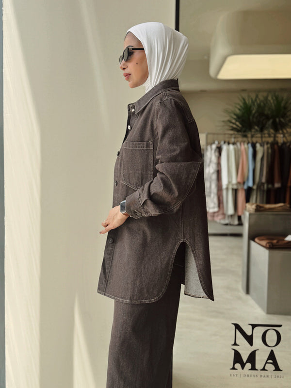 Single Pocket Denim Set