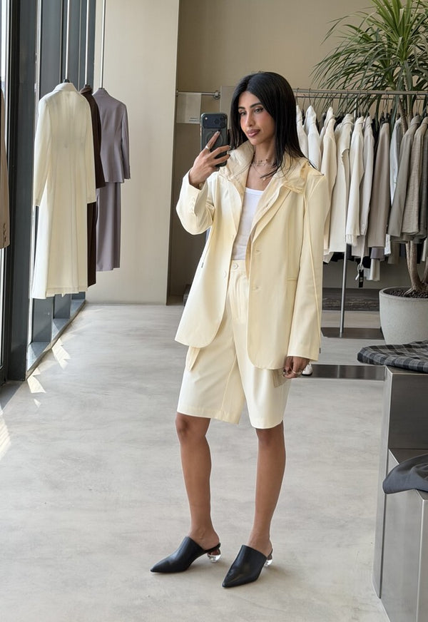 Single Breasted Blazer + Short Set