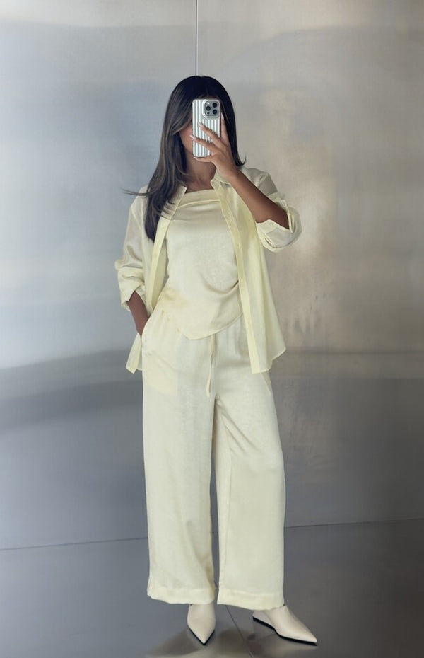 3PC Back Buttoned Shirt Sets