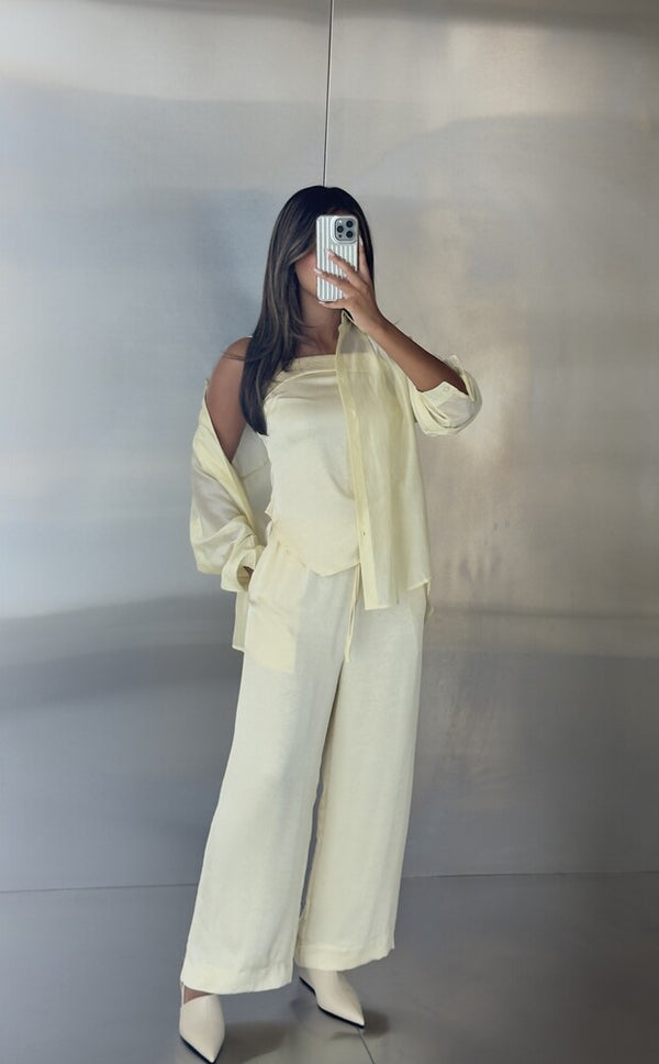 3PC Back Buttoned Shirt Sets