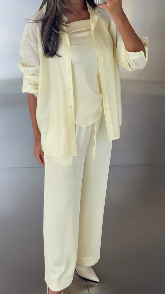 3PC Back Buttoned Shirt Sets