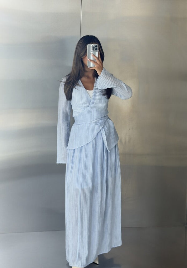 2PC Wrinkled Skirt Sets