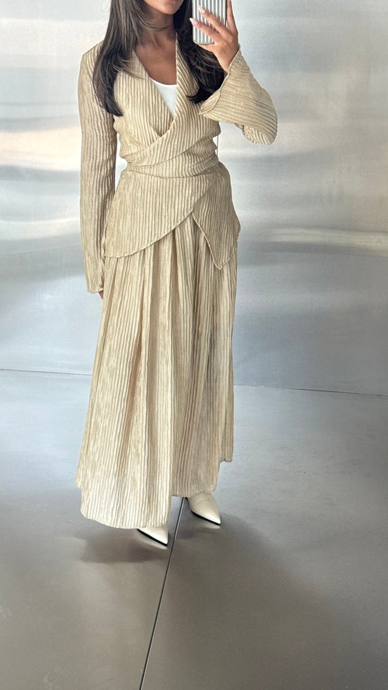 2PC Wrinkled Skirt Sets