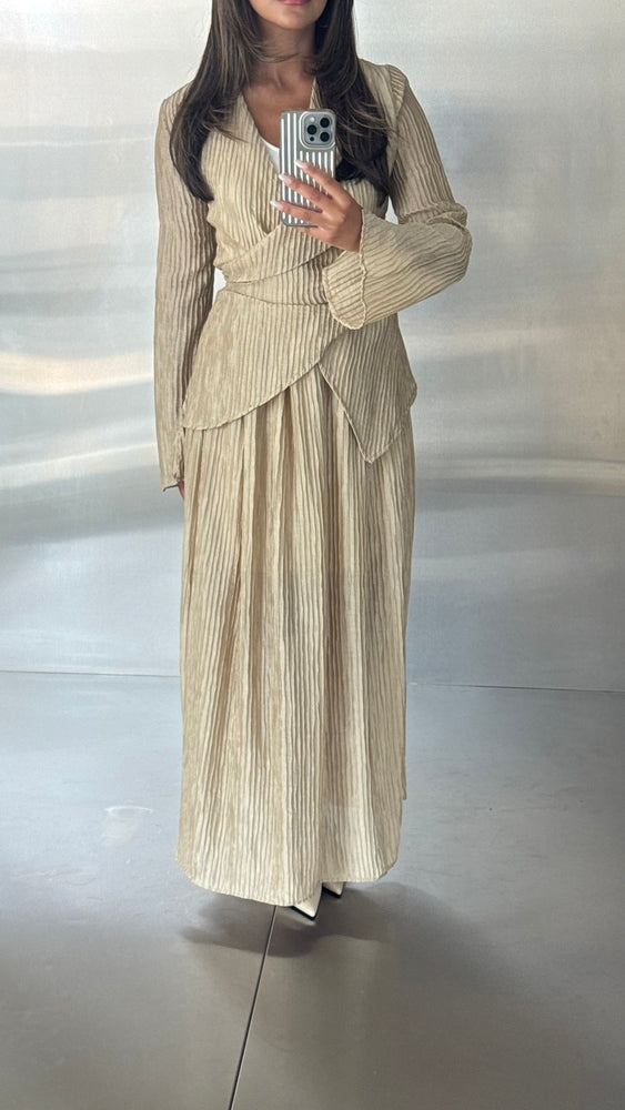 2PC Wrinkled Skirt Sets