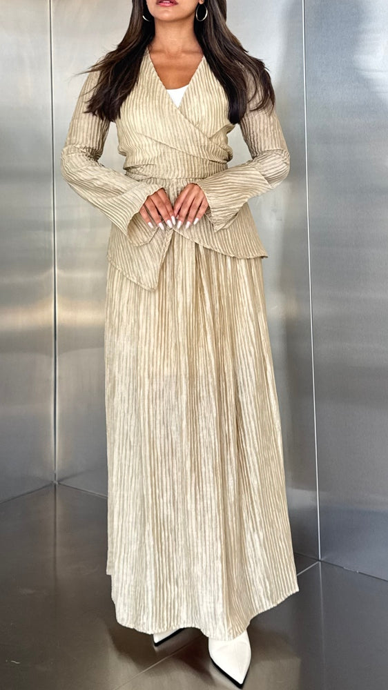 2PC Wrinkled Skirt Sets