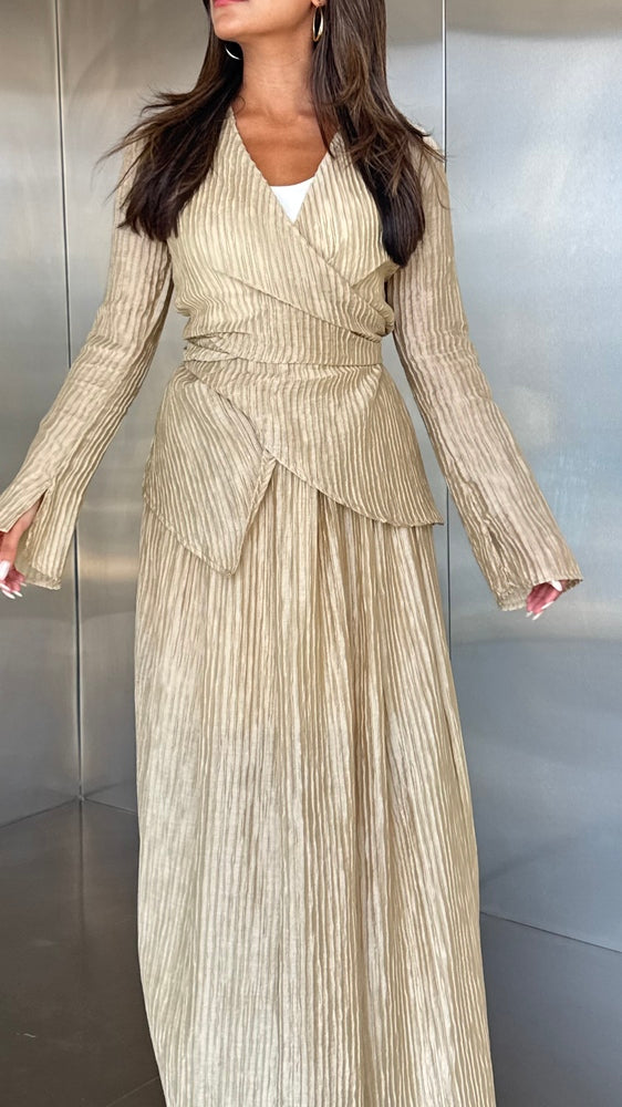 2PC Wrinkled Skirt Sets