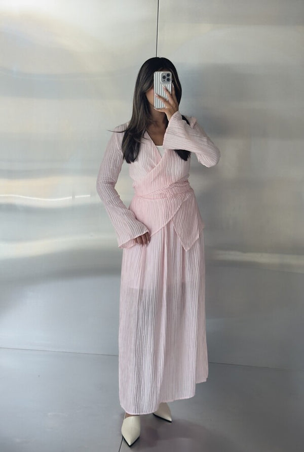 2PC Wrinkled Skirt Sets