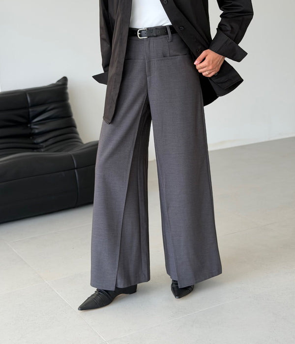 Drape Pocket Trousers w/ Belt