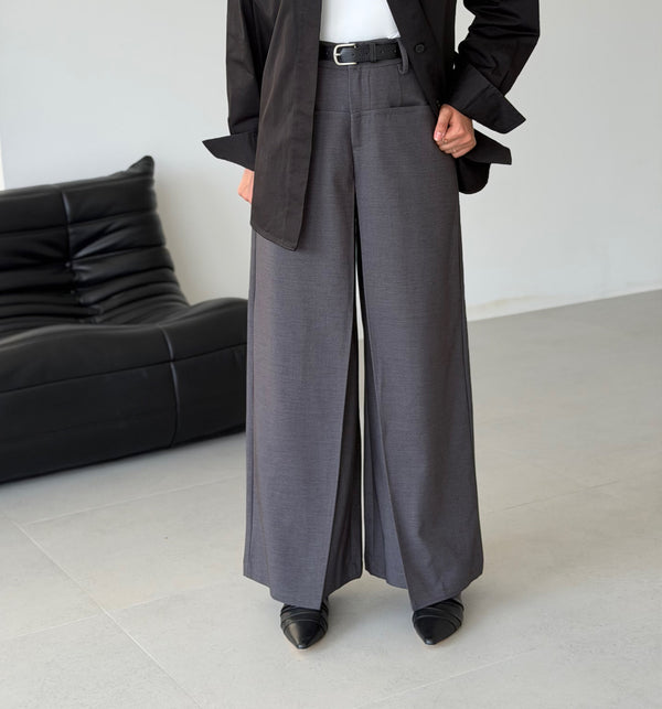 Drape Pocket Trousers w/ Belt
