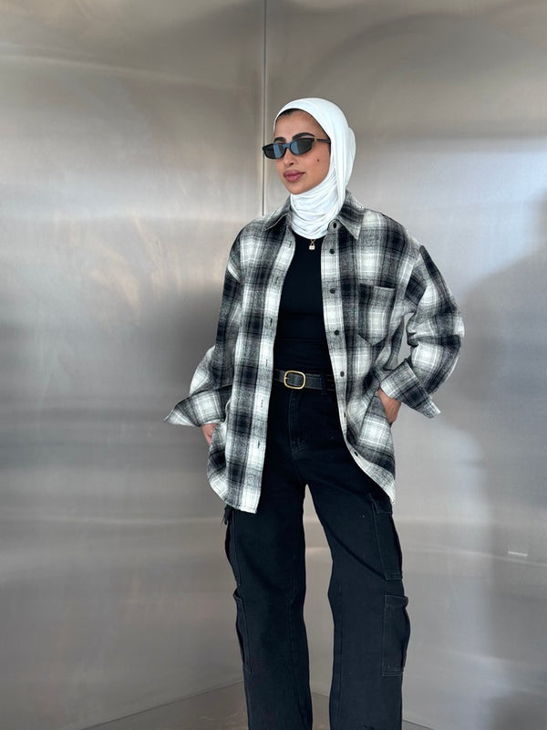 Plaid Fannel Long Sleeve Top