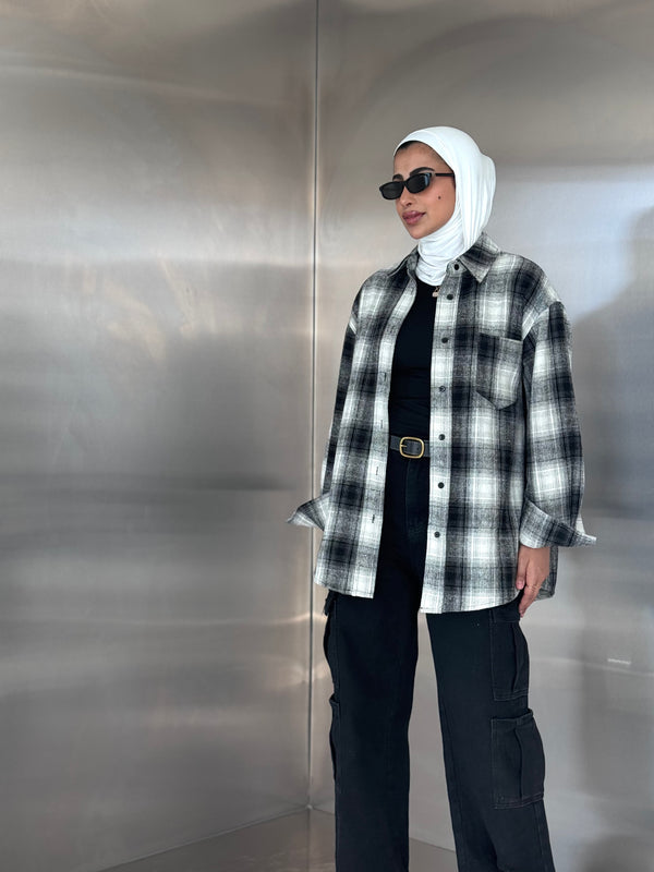 Plaid Fannel Long Sleeve Top