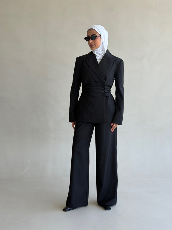 Cinched Tailored Silhouettes Suit