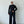 Pinstripe Hourglass Blazer Suit