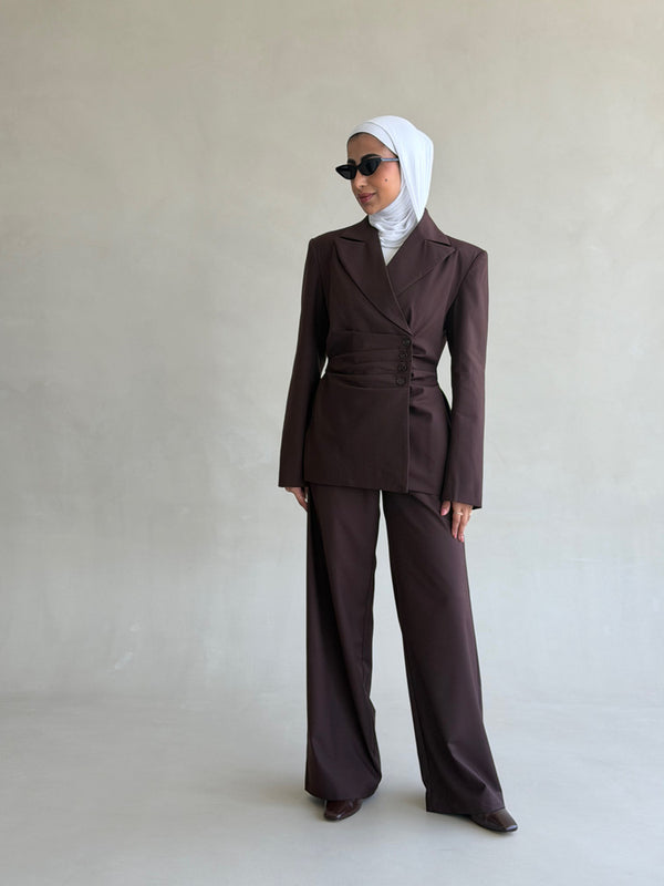 Cinched Tailored Silhouettes Suit