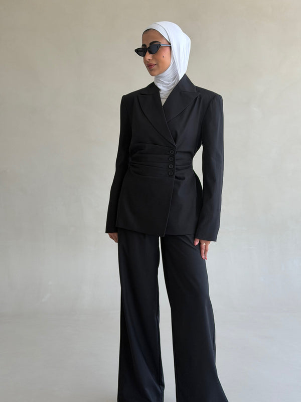 Cinched Tailored Silhouettes Suit