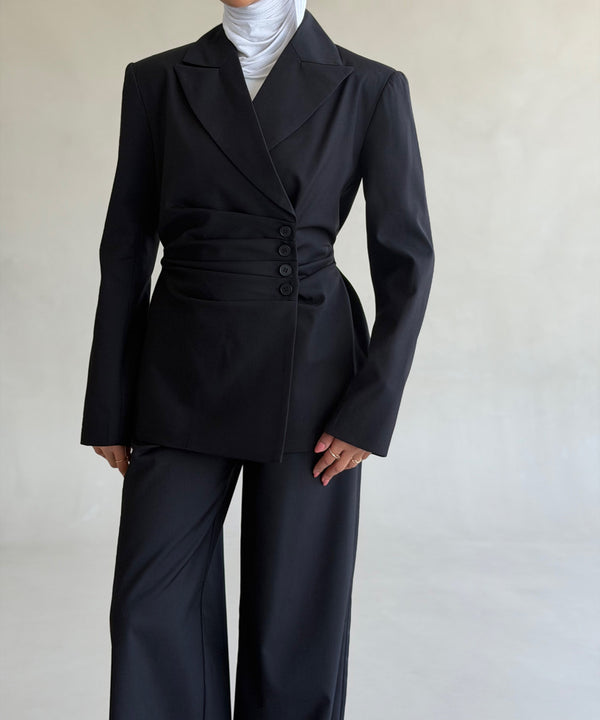 Cinched Tailored Silhouettes Suit