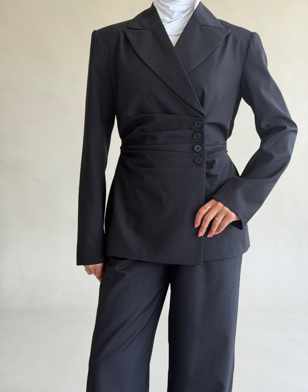 Cinched Tailored Silhouettes Suit
